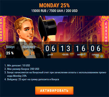 Программа бонусов Бонусы понедельника