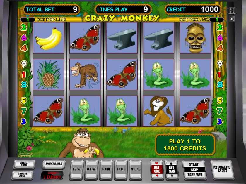 Онлайн игра игровые автоматы крейзи манки шарарам карта за играть